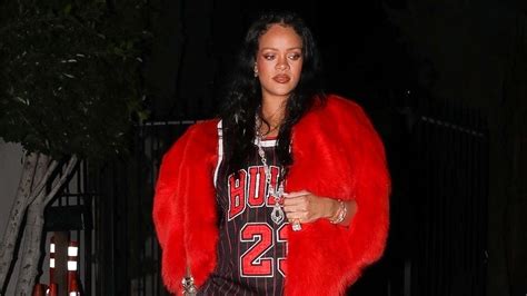 Rihanna Gives One Of Her Most Famous Coats A Sporty Twist.